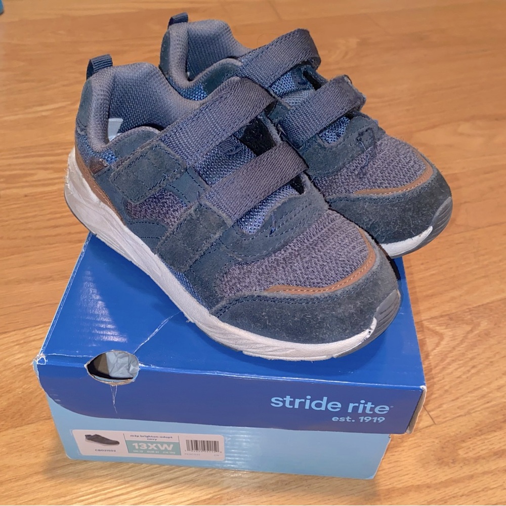 Stride Rite Boys M2p Brighton-Adapt - 13 Extra Wide Toddler Sneakers